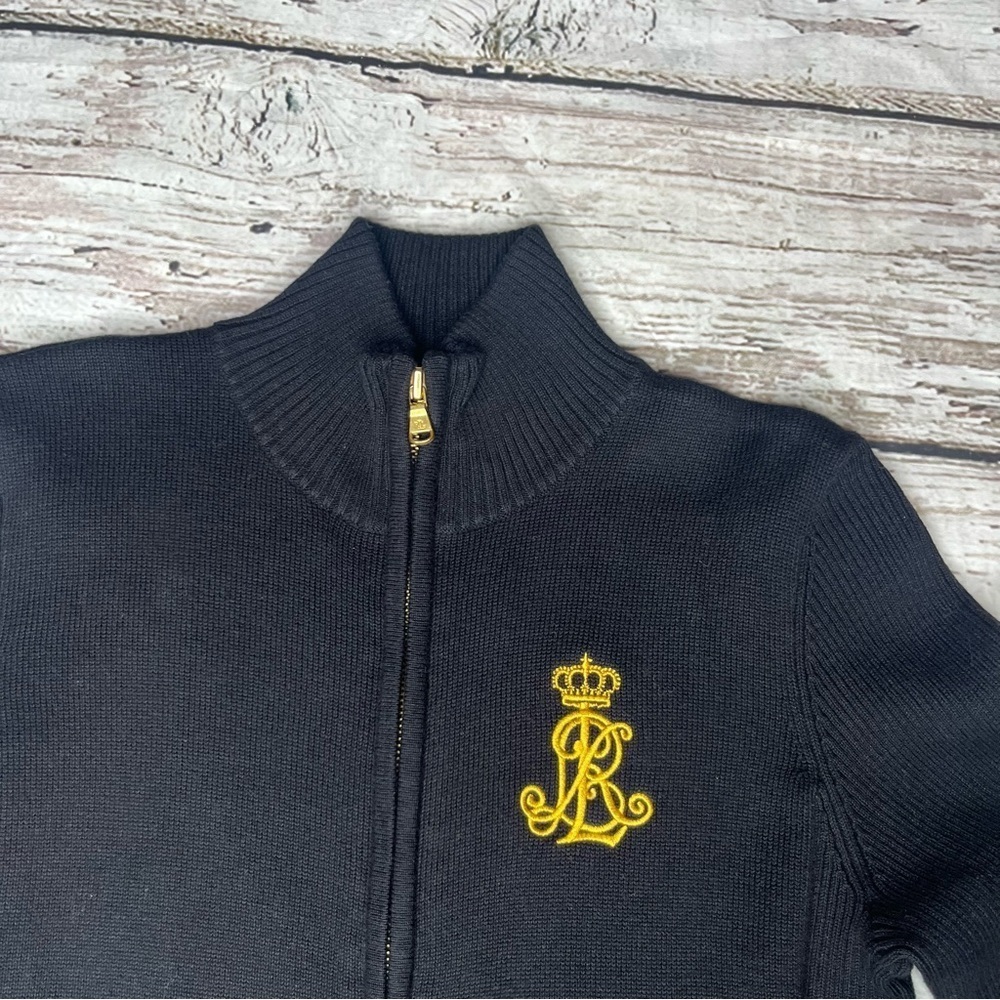 Lauren Ralph Lauren Long Sleeve Full Zip Sweater  Size PM - Picture 3 of 8